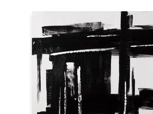 Building Blocks Canvas Art - Black