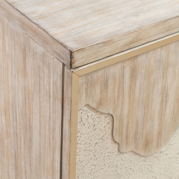 Terrace - 4 Door Accent Cabinet - Gravel