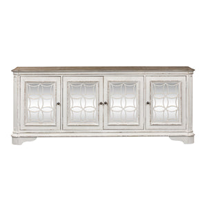 Magnolia Manor - 4 Doors TV Console - Antique White