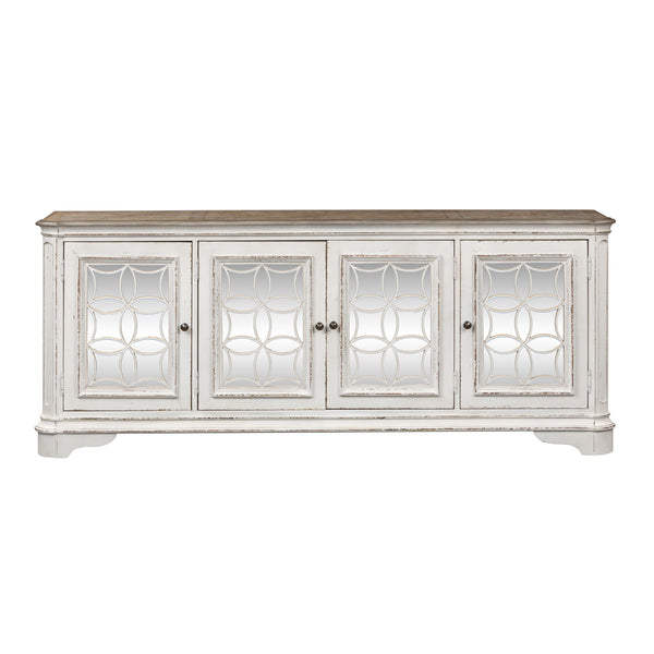 Magnolia Manor - 4 Doors TV Console - Antique White