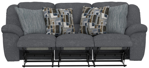 Trifecta - Sofa With 3 Recliners and Drop Down Table