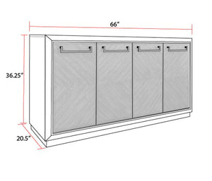 Cedar Fork - Dining Sideboard - Smoked Arabica