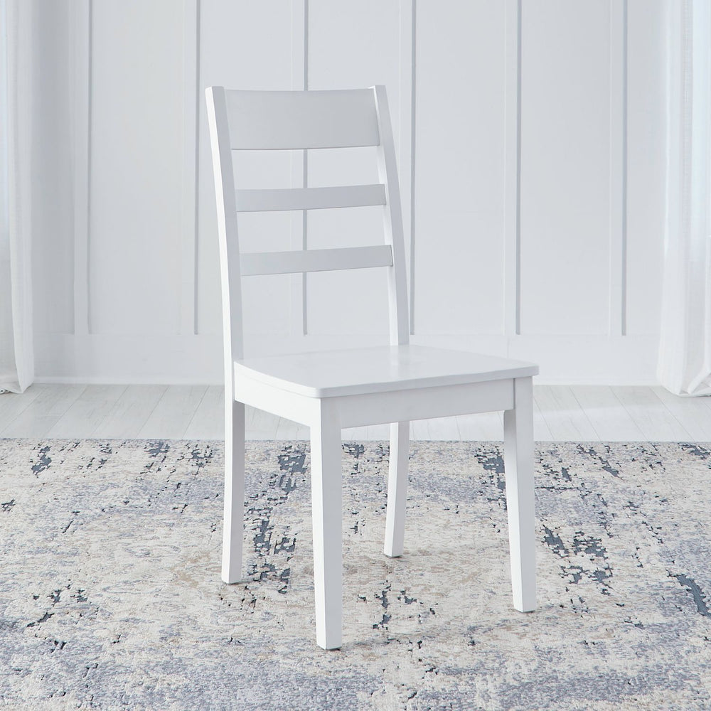 Landale - Ladderback Side Chair - Chestnut & White