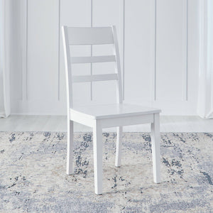 Landale - Ladderback Side Chair - Chestnut & White