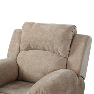 Upholstered Manual Recliner Chair With 3 Adjustable Backrest Positions
