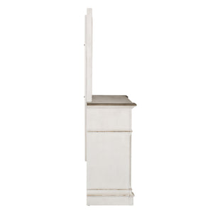 Abbey Park - Dresser & Mirror - Antique White