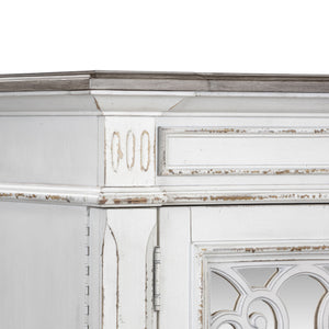 Abbey Park - Mirrored Door Chest - Antique White