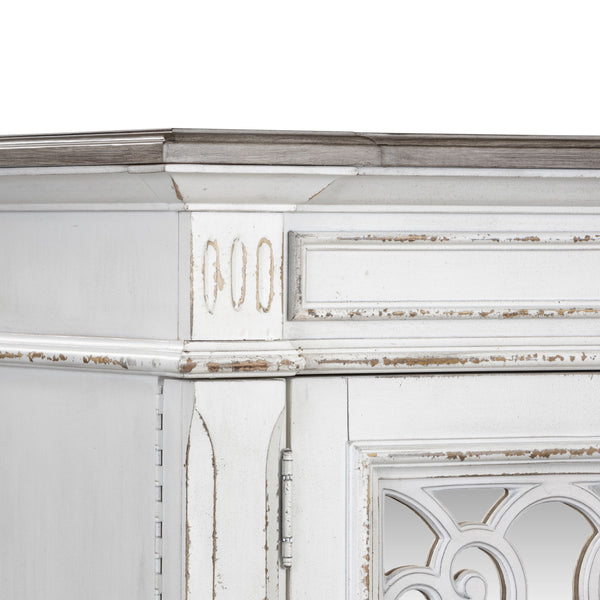 Abbey Park - Mirrored Door Chest - Antique White