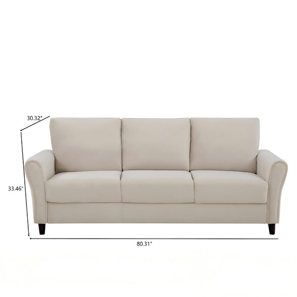Patricia - Curved Arm 3 Seater Sofa