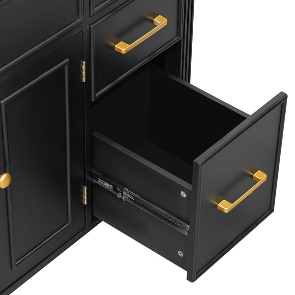 Bathroom Vanity With Sink Top, 3 Soft Closing Drawers