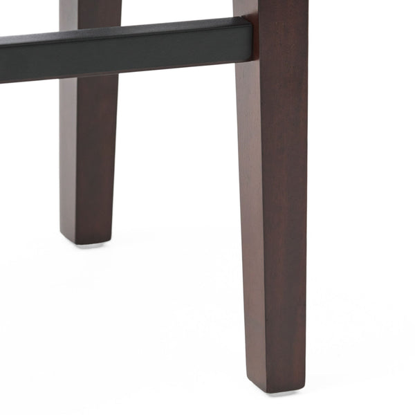 Elegant Saddle Stool With Curved Seat Comfort - Brown