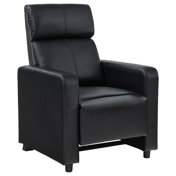 Toohey - 3 Piece Upholstered Tufted Recliner Living Room Set - Black