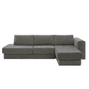 L-Shaped Modular Sofa With Double Layer Cushion