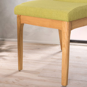 Contemporary Fabric Comfort Dining Chairs (Set of 2)
