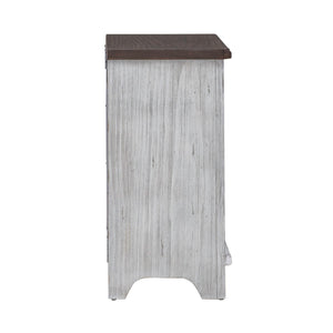 River Place - Right Pier Base - Riverstone White & Tobacco