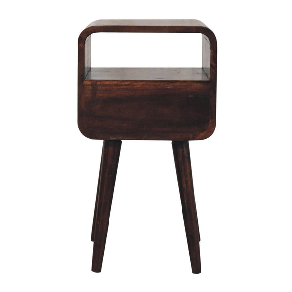 Mini Curve Open Bedside Nightstand