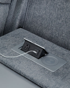 Studio Cave - Power Reclining Sofa - Steel