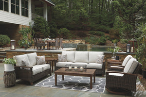 Paradise Trail - Sofa with Cushion - Medium Brown