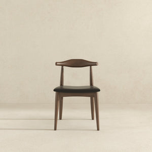 Destiny - Dining Chairs (Set of 2) - Black / Dark Brown