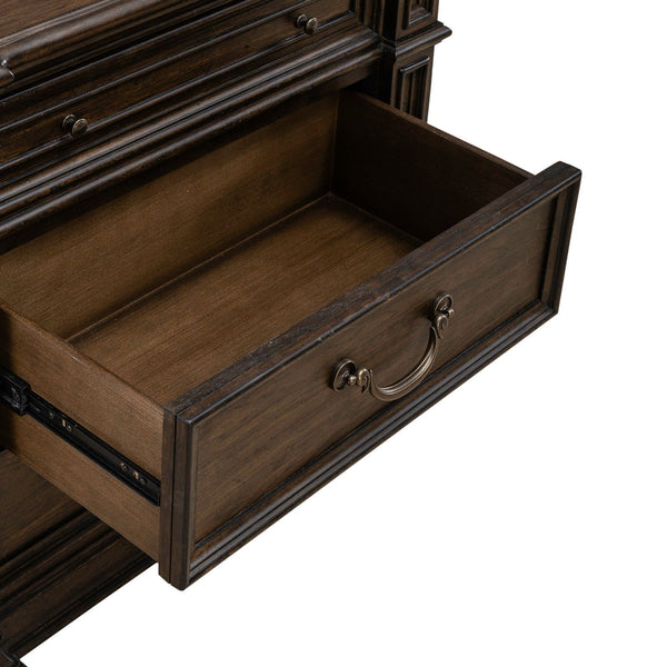 Provence Park - Nightstand With Charging Station - Chateau Brown