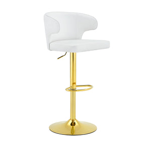 Adjustable Swivel Bar Chair With High Back Support