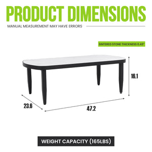 Outdoor Elegance Table, Rounded Corners