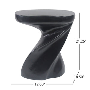 Twisted Sculptural Side Table Indoor / Outdoor