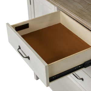 Summerville - Server - Soft White Wash / Wirebrushed Gray