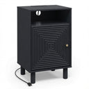 Nightstand With Charging Station & Storage