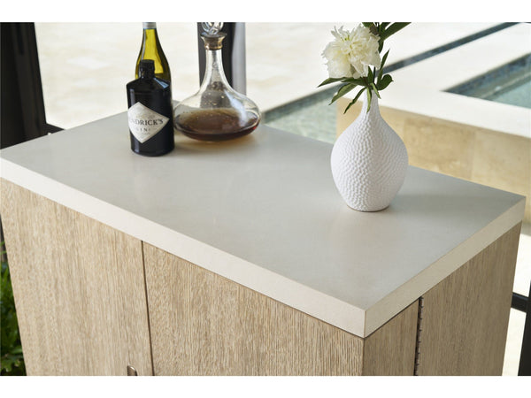 Oasis - Dockside Bar Cabinet - Beige / White