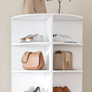 Rotating Shoe Rack Tower