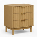 Fluted 3 Drawer Dresser