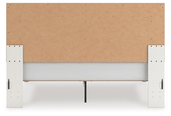 Zuraleus - Upholstered Panel Platform Bed With Roll Slats