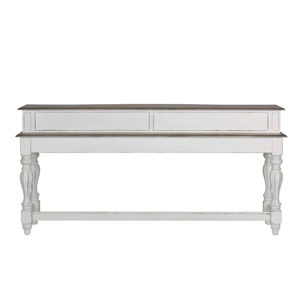 Magnolia Manor - Console Bar Table - Antique White