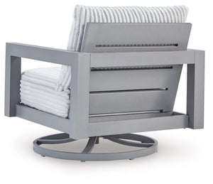 Hurley Park - 4 Pc. - Outdoor Sofa, 2 Lounge Chairs And Coffee Table - Gray