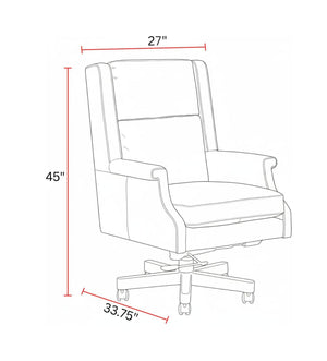 Dc132 - Leather Desk Chair