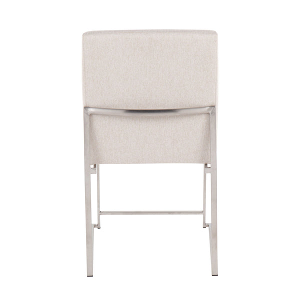 Fuji - Contemporary High Back Dining Chair, Modern Elegance (Set of 2)
