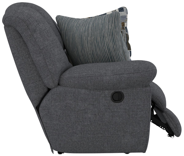 Trifecta - Sofa With 3 Recliners and Drop Down Table