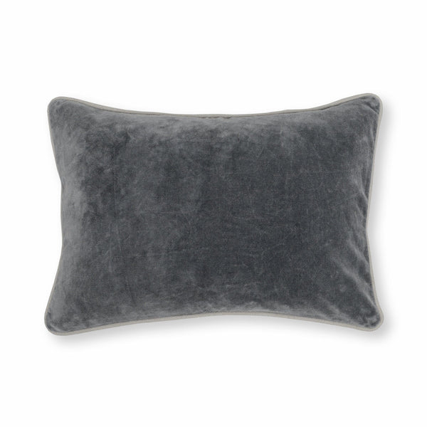 Heirloom Velvet - SLD Pillow - Stone Gray