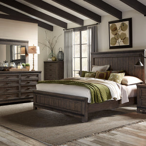 Thornwood Hills - Panel Bed, Dresser & Mirror