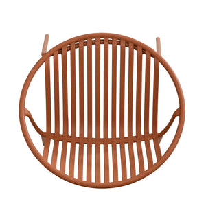 Stackable Outdoor Chairs With Breathable Plastic Backrest (Set of 2)