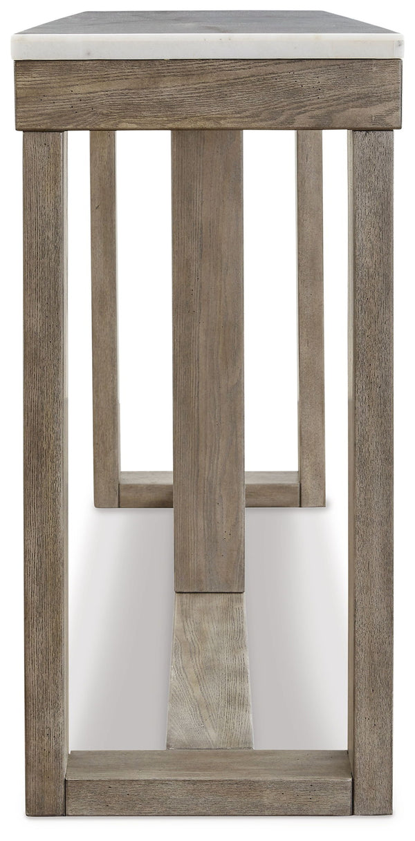 Loyaska - Sofa Table - Brown / Ivory