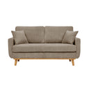 Upholstered Loveseat With Arms And Pillows