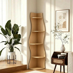 5 Tier S - Shaped Corner Shelf For Living Room