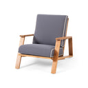 Outdoor Club Chair, Patio Lounge Chair With Removable Cushion