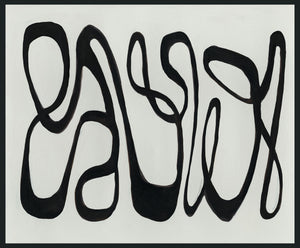 Mono - 48" x 72" Painting By Buddy Whitlock - Black / White