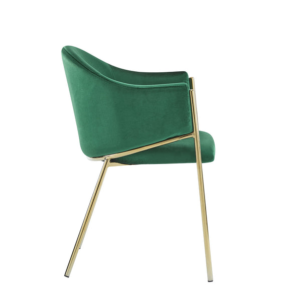 Modern Upholstered Dining Chair With Frame And