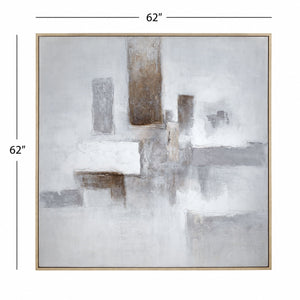 Framed Canvas Urban Stillness - Natural