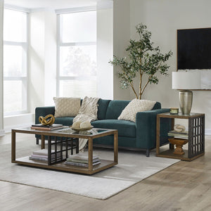 Bayhill Trellis - 3 Piece Set - Honey / Black Metal Accents
