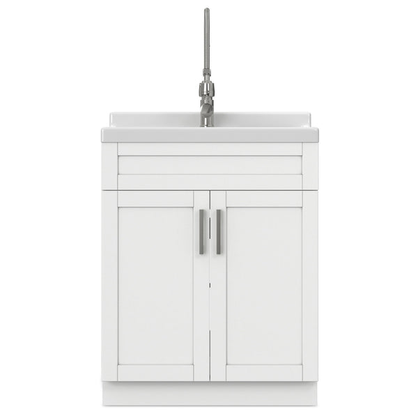Hennessy - Deluxe Laundry Utility Sink And Cabinet